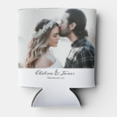 書道エレガント写真結婚披露宴 缶クーラー (正面)