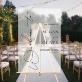 書道エレガント台本の結婚歓迎フロスト アクリルサイン