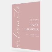 書道エレガント台本ベビーシャワーへようこそ アクリルサイン (傾斜)