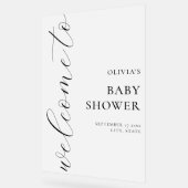 書道エレガント台本ベビーシャワーへようこそ アクリルサイン (傾斜)