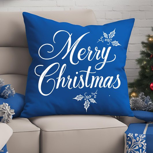 書道エレガント台本メリークリスマス クッション