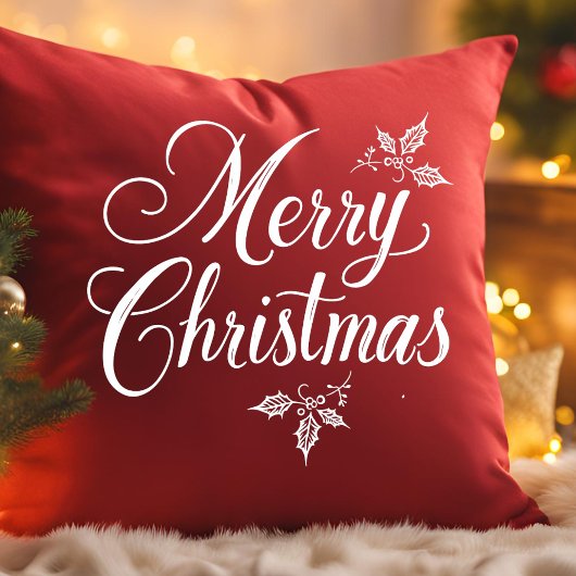 書道エレガント台本メリークリスマス クッション