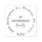 書道エレガント名円住所 セルフインキングスタンプ (デザイン)