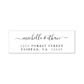 書道エレガント差出人住所 セルフインキングスタンプ (デザイン)