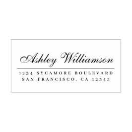 書道エレガント差出人住所 セルフインキングスタンプ