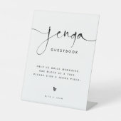 書道エレガント常雅ゲストブック結婚のサイン 台座サイン (正面)