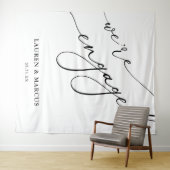 書道エレガント我々は婚約パーティだ婚約した タペストリー (インサイチュ(横))