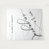 書道エレガント我々は婚約パーティだ婚約した タペストリー (正面(横))