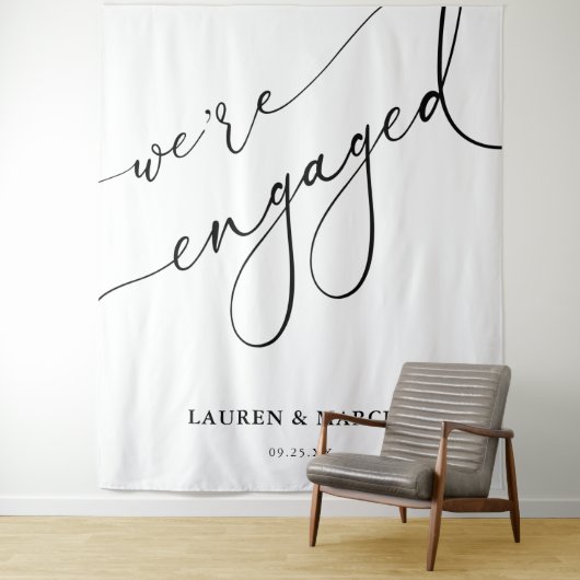 書道エレガント我々は婚約パーティだ婚約した タペストリー (インサイチュ)