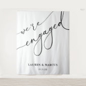 書道エレガント我々は婚約パーティだ婚約した タペストリー (正面)