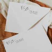 書道エレガント我々は結婚差出人住所 セルフインキングスタンプ