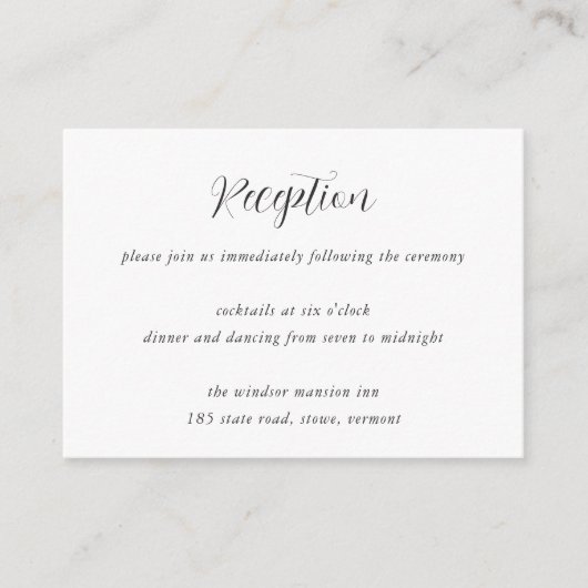 書道エレガント披露宴 エンクロージャーカード (正面)