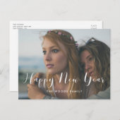 書道エレガント新年の休日の写真 ポストカード (正面/裏面)