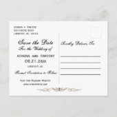 書道エレガント日付を保存するリージェンシーポストカード 案内ポストカード (裏面)