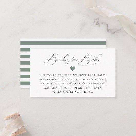 書道エレガント書要請囲いカード プレイスカード (正面/裏面インサイチュ)