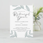 書道エレガント植物学リハーサルディナー 招待状 (スタンド正面)