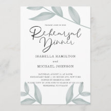 書道エレガント植物学リハーサルディナー