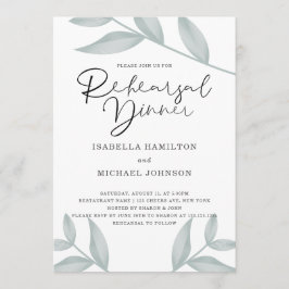 書道エレガント植物学リハーサルディナー 招待状