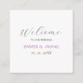 書道エレガント歓迎結婚の エンクロージャーカード (正面)