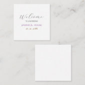 書道エレガント歓迎結婚の エンクロージャーカード (正面/裏面)