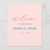 書道エレガント歓迎結婚の チラシ (正面)