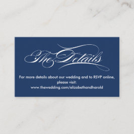 書道エレガント海軍の航海のサ結婚イト エンクロージャーカード