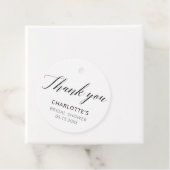 書道エレガント白黒ありがとう フェイバータグ (インサイチュ)
