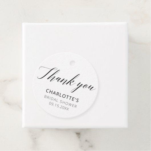 書道エレガント白黒ありがとう フェイバータグ (インサイチュ)