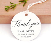 書道エレガント白黒ありがとう フェイバータグ