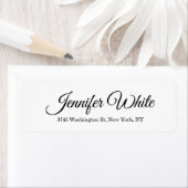 書道エレガント白黒はっきりしたレトロ ラベル (インサイチュ)