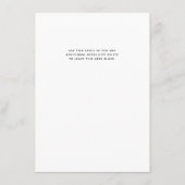 書道エレガント白黒サロン価格表 メニュー (裏面)