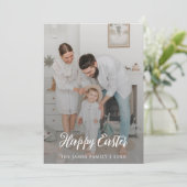 書道エレガント素朴写真ハッピーイースター シーズンカード (スタンド正面)