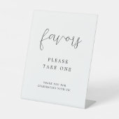 書道エレガント結婚式の引き出物標識 台座サイン (正面)