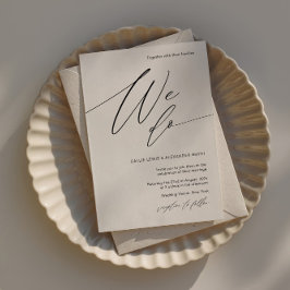 書道エレガント結婚式招待状フォント 招待状