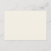 書道エレガント結婚式RSVPカード エンクロージャーカード (裏面)