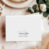 書道エレガント結婚式RSVPミニマリストカード 招待状