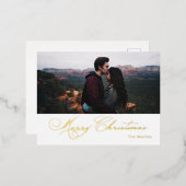 書道エレガント聖降誕祭 箔シーズンポストカード (正面/裏面)