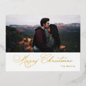 書道エレガント聖降誕祭 箔シーズンポストカード (正面)