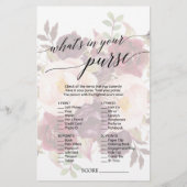 書道エレガント色あせフローラブライダルゲーム (裏面)