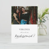 書道エレガント花付きメイド提案フォトカード 招待状 (スタンド正面)