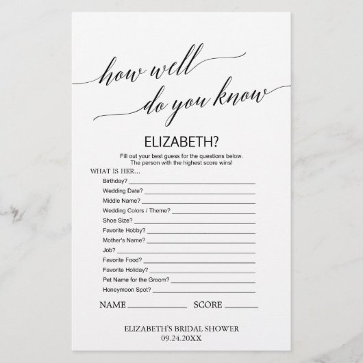 書道エレガント花嫁さんのことよくご存じの通り (正面)