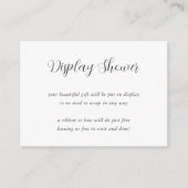 書道エレガント表示シャワー エンクロージャーカード (正面)