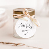 書道エレガント赤ちゃんシャワーこんにちはベビー フェイバータグ