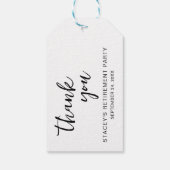 書道エレガント退職パーティー ギフトタグ (裏面)