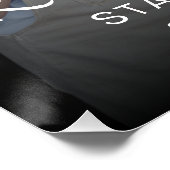 書道エレガント退職写真パーティー ポスター (コーナー)