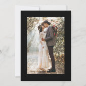 書道エレガント黒 セーブザデート (裏面)