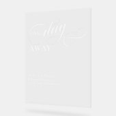 書道エレガント1日リハーサル遠くにディナー アクリルサイン (傾斜)