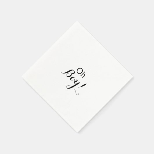 書道オモダンボフォーマルーイ男の子シャワー スタンダードカクテルナプキン (角)