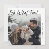 書道オモダンー何おもしろい家族クリスマス シーズンカード (正面)