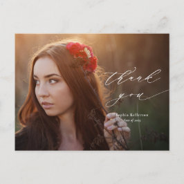 書道オーバーレイ写真卒業 ポストカード